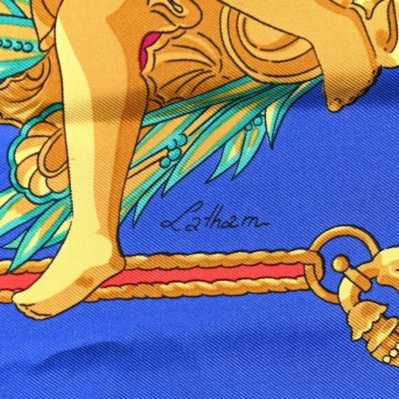 HERMES Silk Scarf 90 Hommage A Charles Garnier Architecte De L'Opera De Paris - Picture 8 of 9